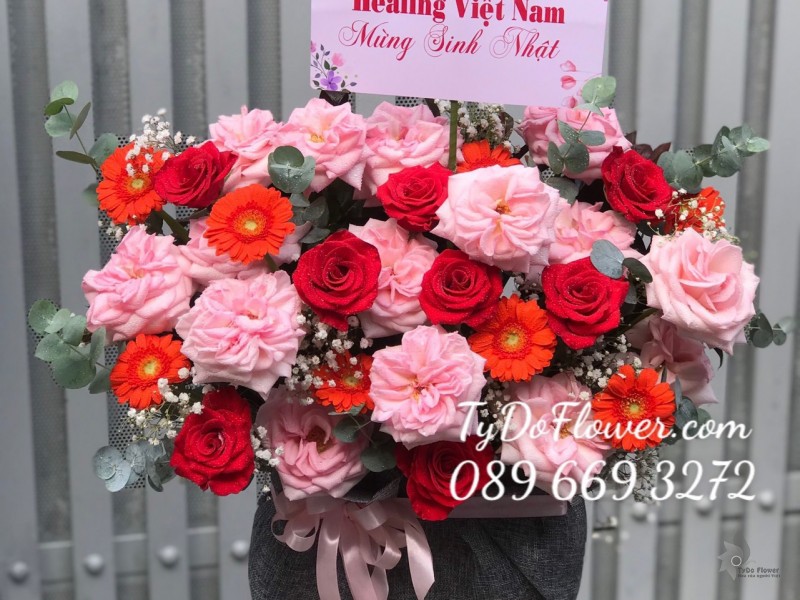 G0323325 GIỎ HOA CHÚC MỪNG SINH NHẬT