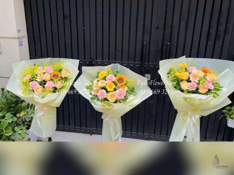 B0525414 ĐẶT TỪ 3 BÓ HOA SỰ KIỆN, HOA TRAO THƯỞNG, TẶNG ĐẠI BIỂU